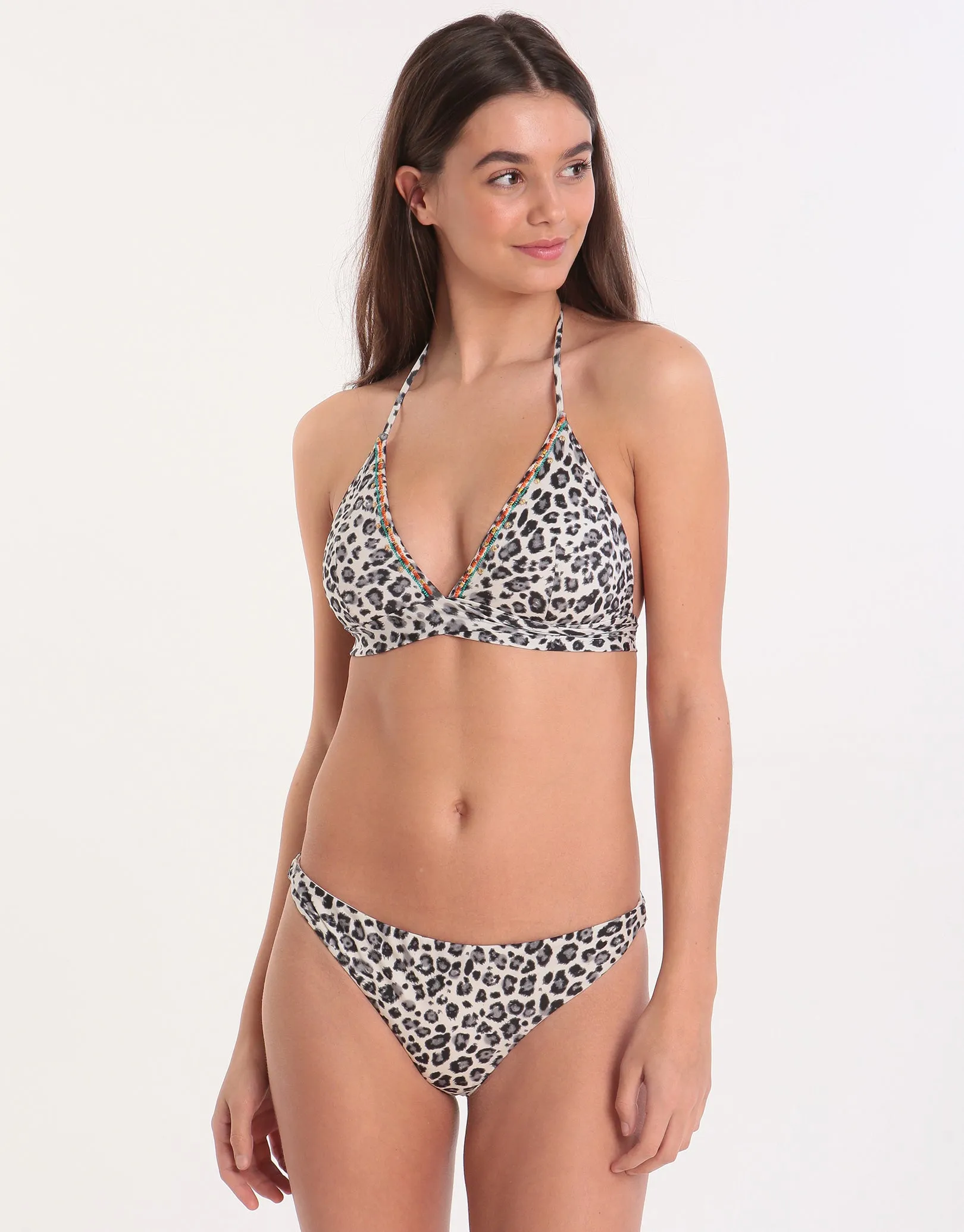 Couture Serengeti Touho Wrap Bikini Top - Ecru