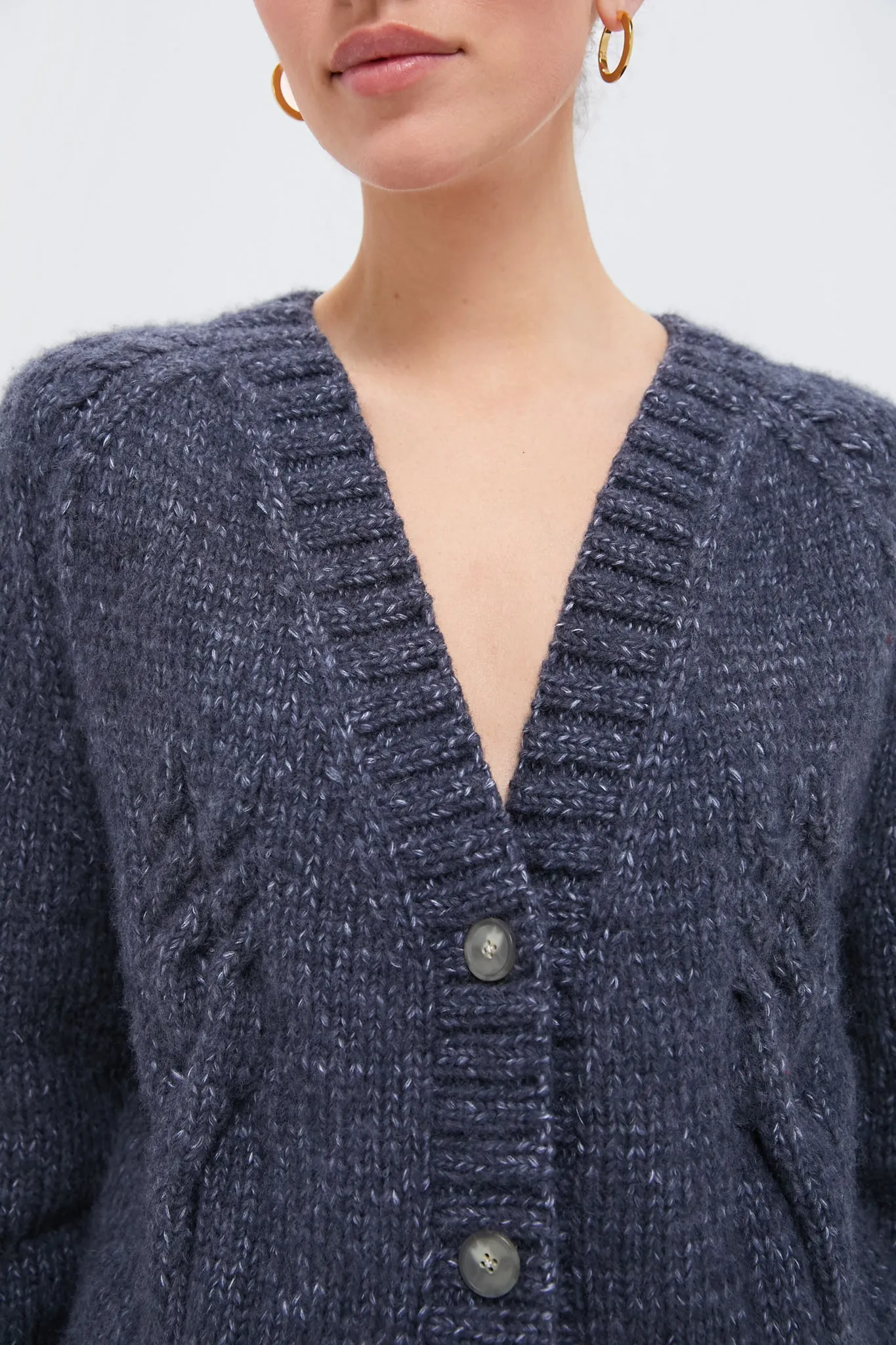 Dark Grey Vilnele Cardigan