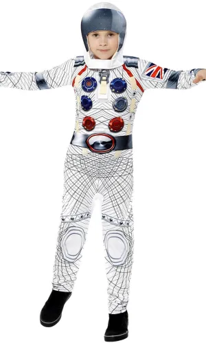 Deluxe Spaceman Boys Astronaut Fancy Dress Costume