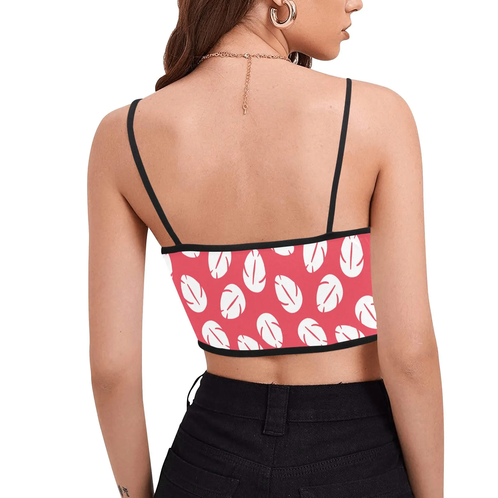 Disney Lilo And Stitch Lilo's Dress Women's Spaghetti Strap Crop Top