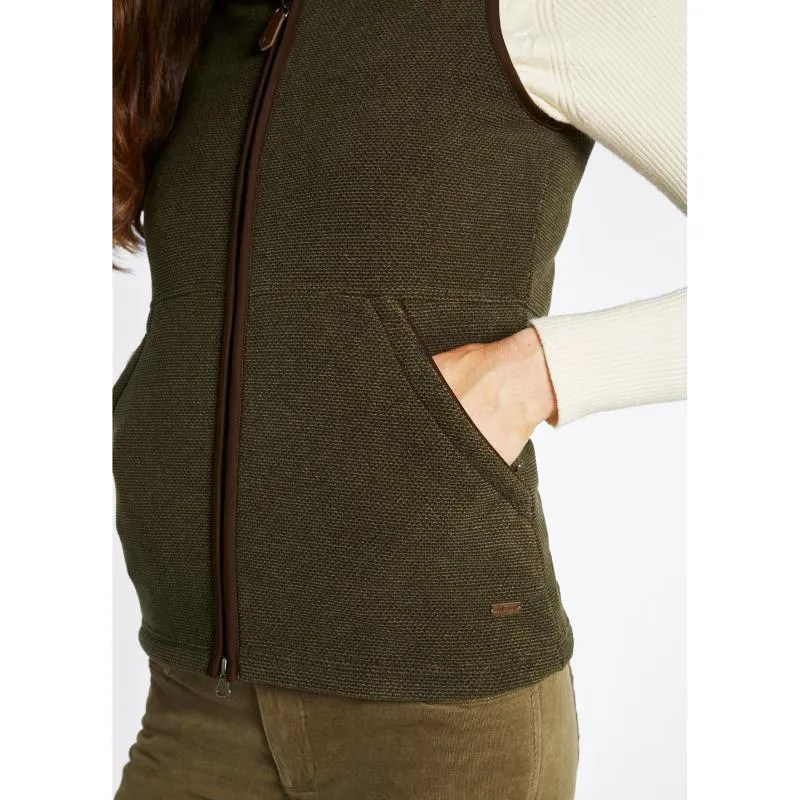 Dubarry Carbury Ladies Fleece Gilet - Olive