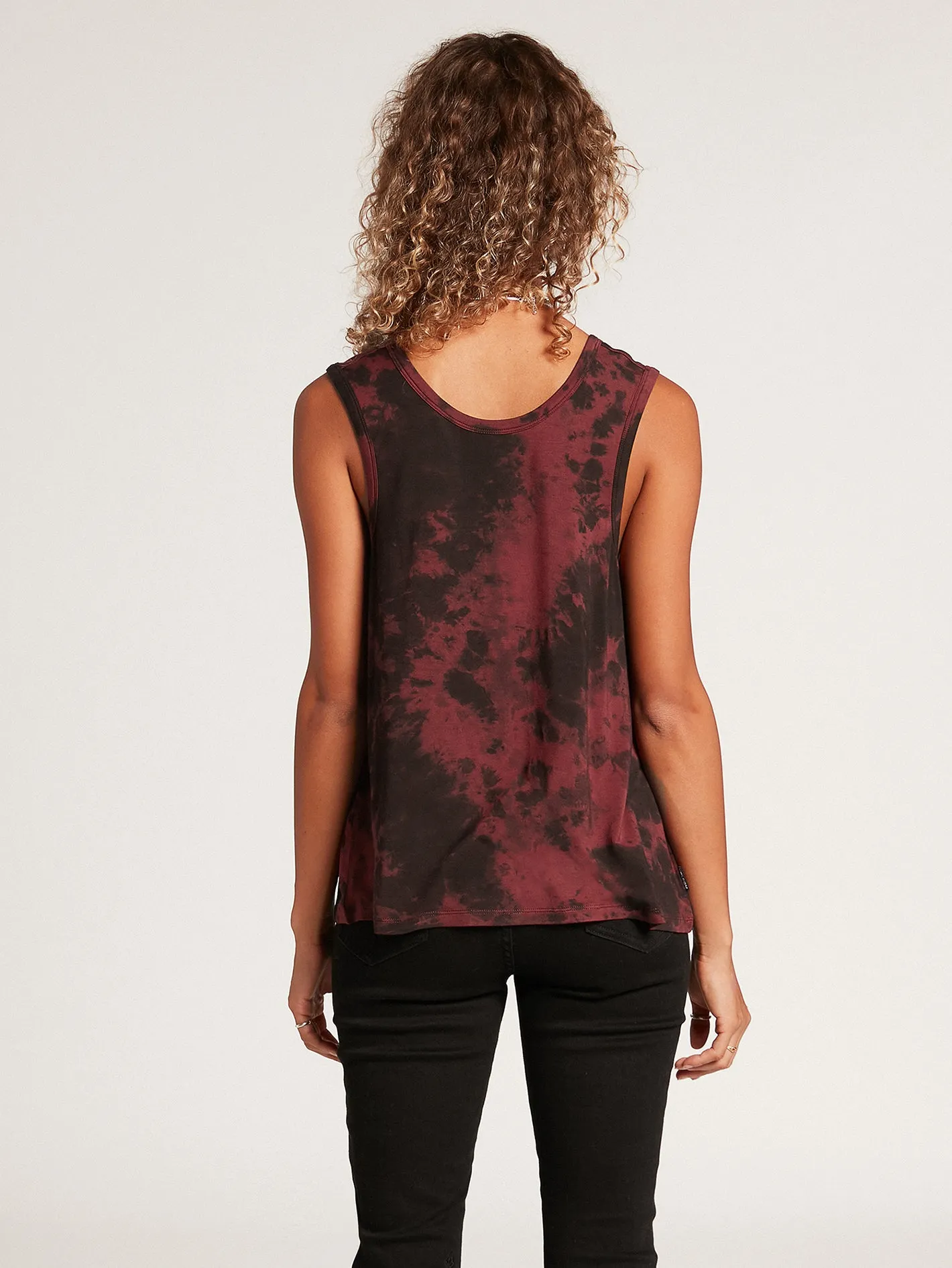 Easy Babe Tie Dye Tank - Auburn