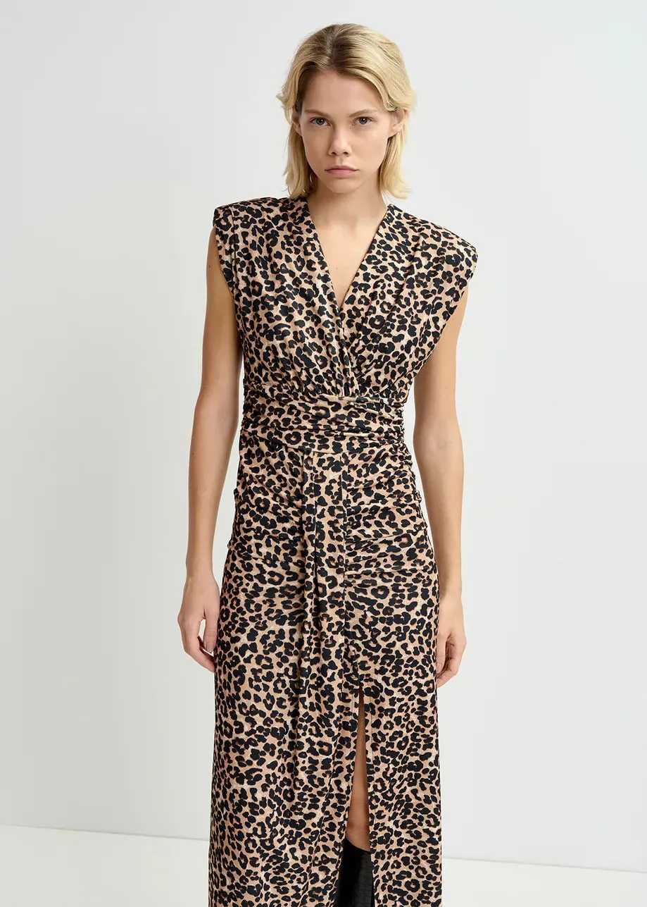 Essentiel Antwerp Gitaly Dress in Leopard