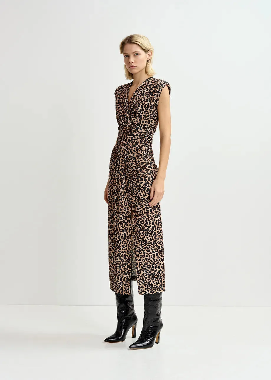 Essentiel Antwerp Gitaly Dress in Leopard