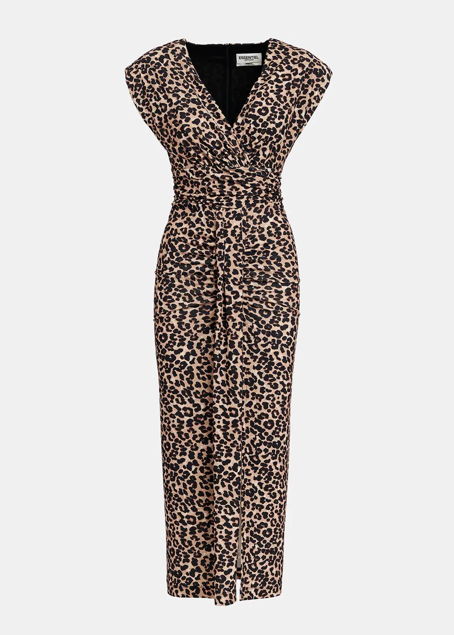 Essentiel Antwerp Gitaly Dress in Leopard