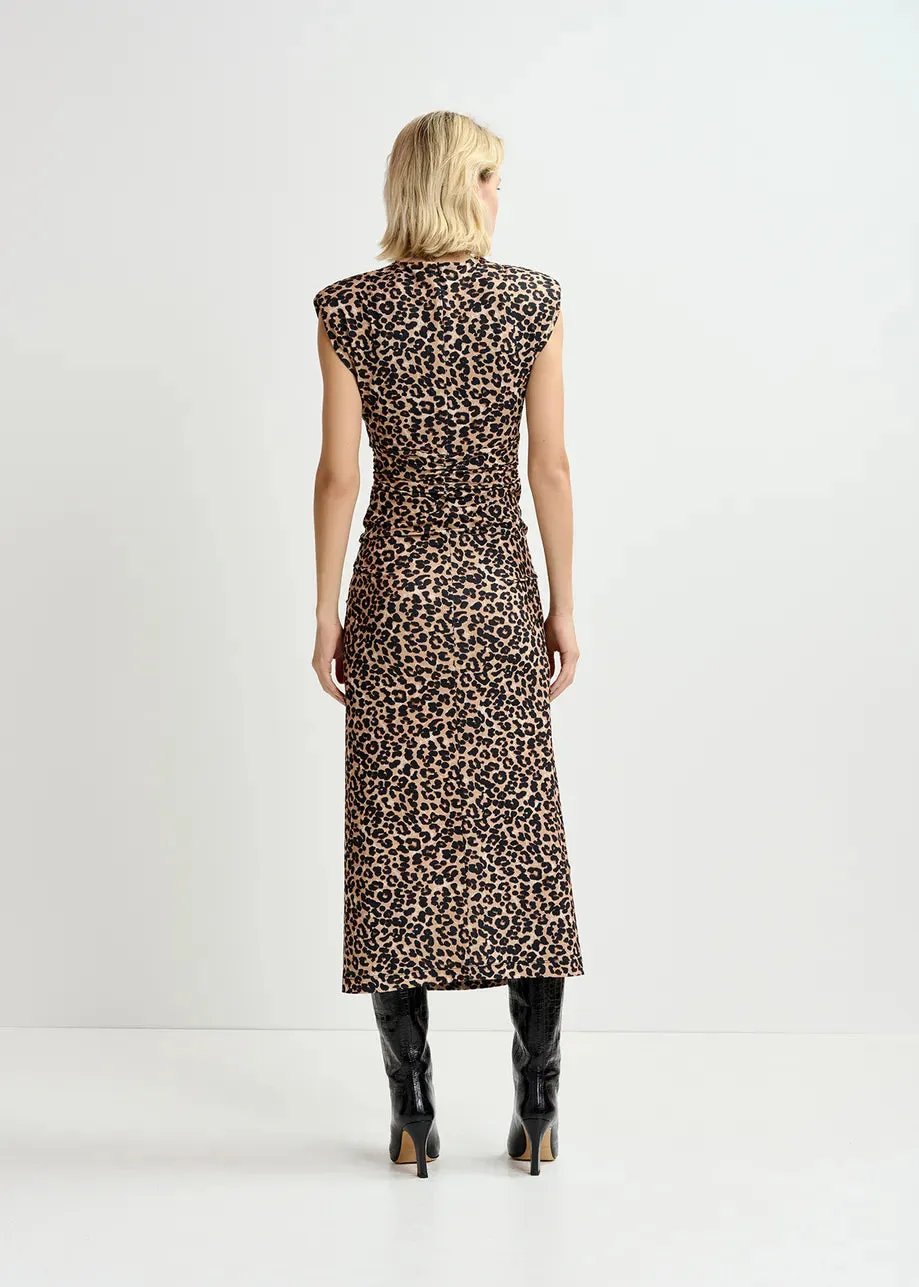 Essentiel Antwerp Gitaly Dress in Leopard