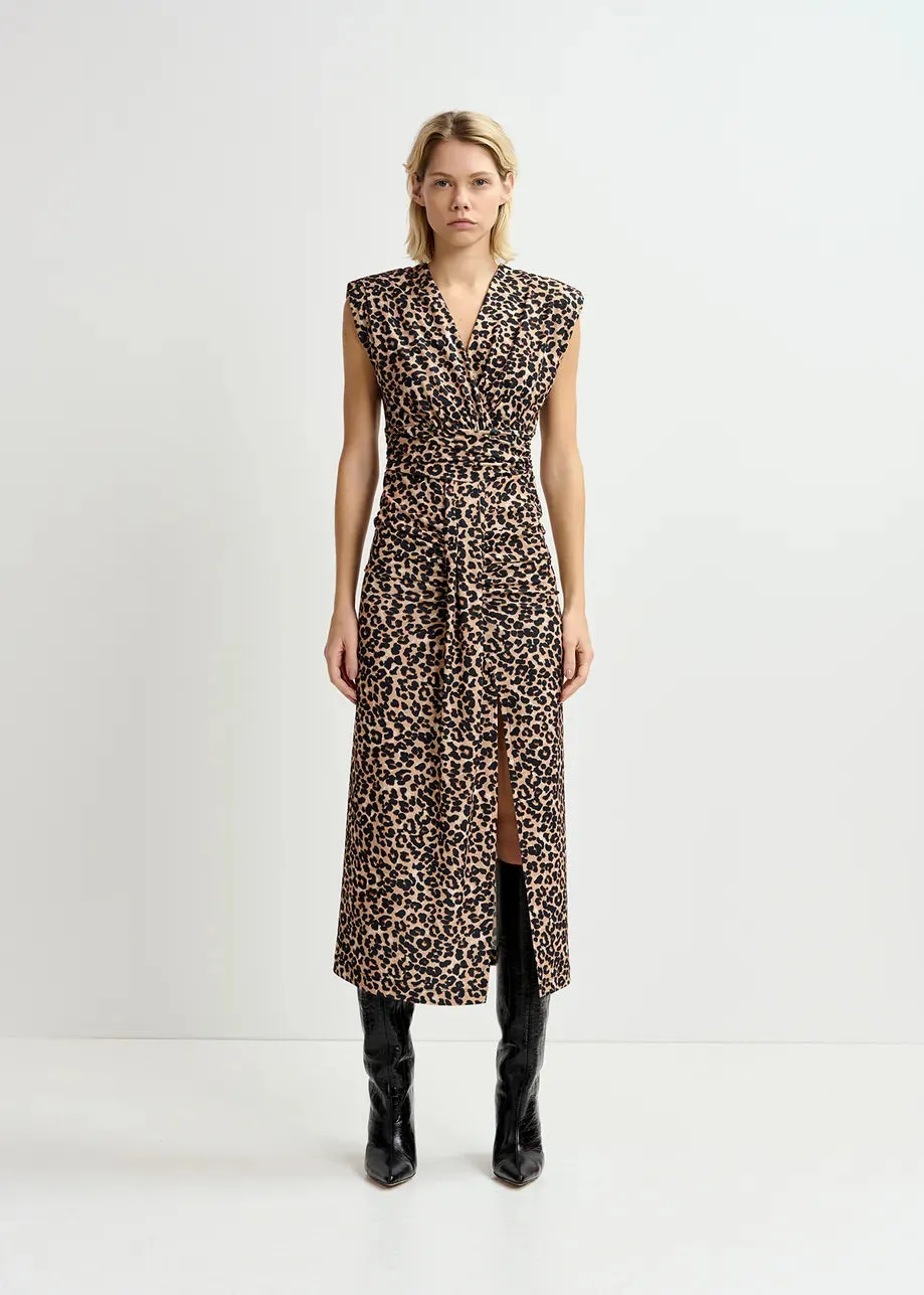 Essentiel Antwerp Gitaly Dress in Leopard