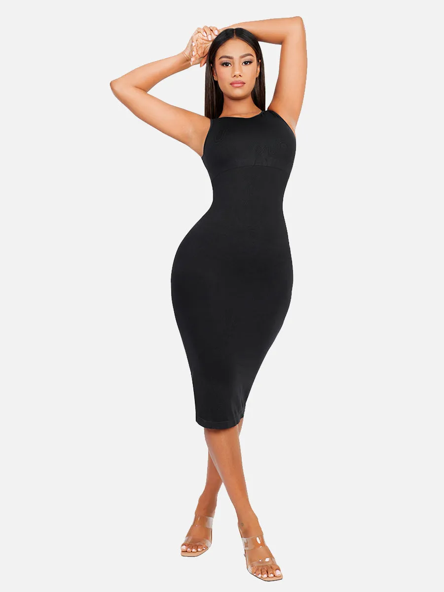 FeelinGirl Seamless Eco-friendly Large U-back Built-in Shaper Dress