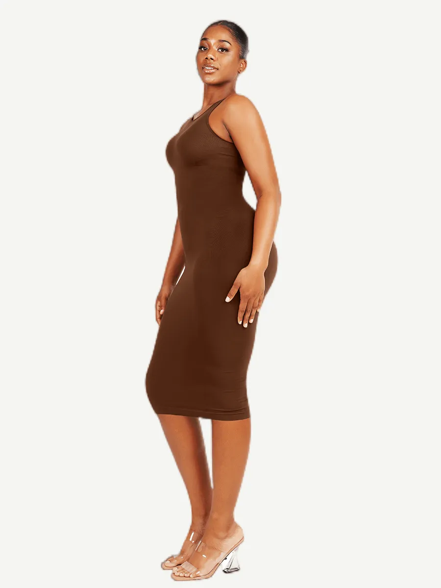 FeelinGirl Seamless Eco-friendly Large U-back Built-in Shaper Dress