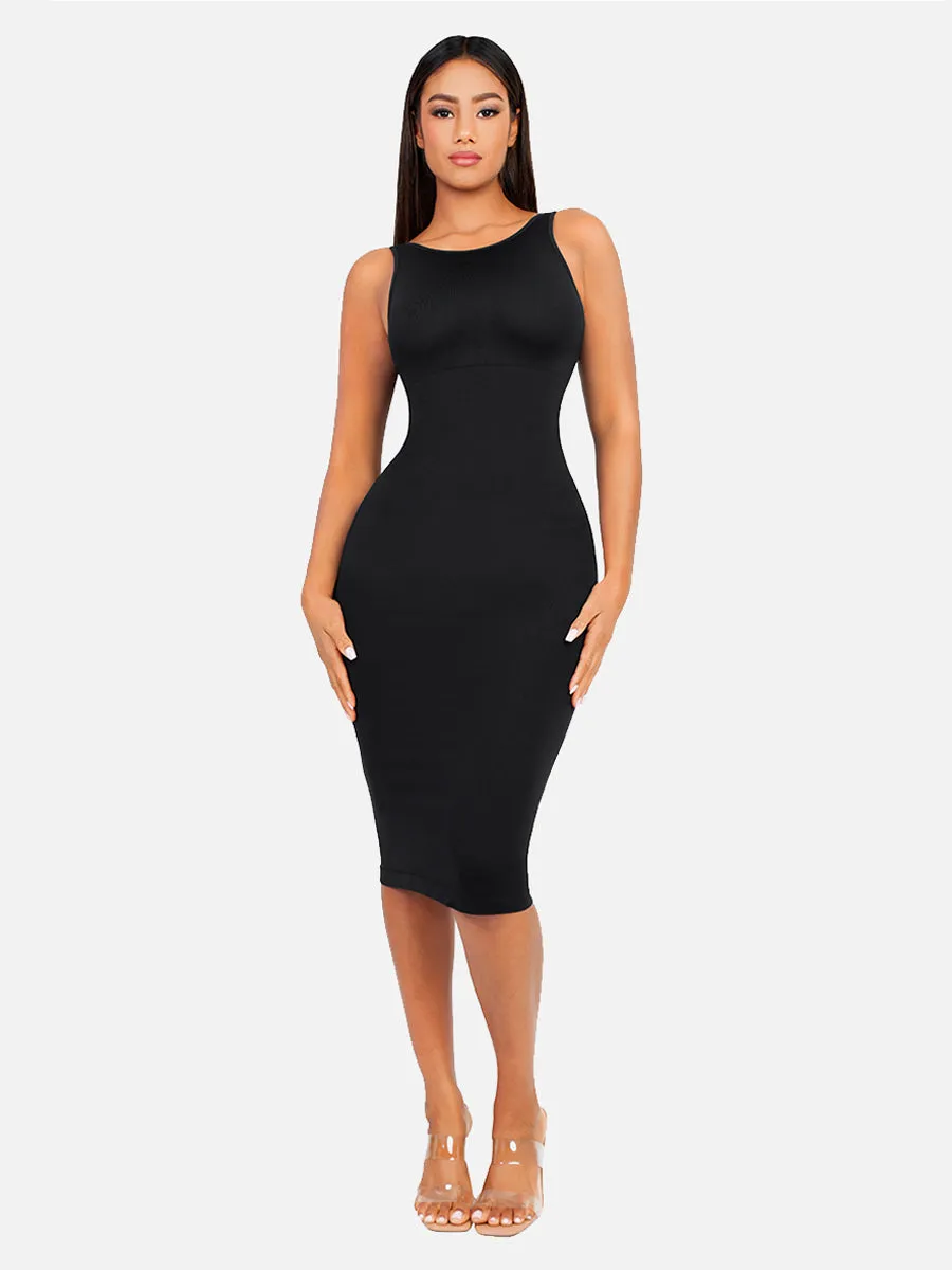 FeelinGirl Seamless Eco-friendly Large U-back Built-in Shaper Dress