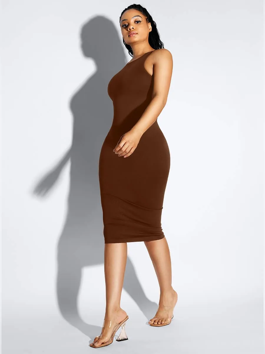 FeelinGirl Seamless Eco-friendly Large U-back Built-in Shaper Dress