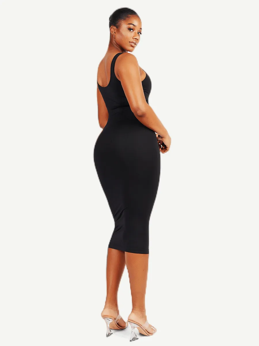 FeelinGirl Seamless Eco-friendly Large U-back Built-in Shaper Dress