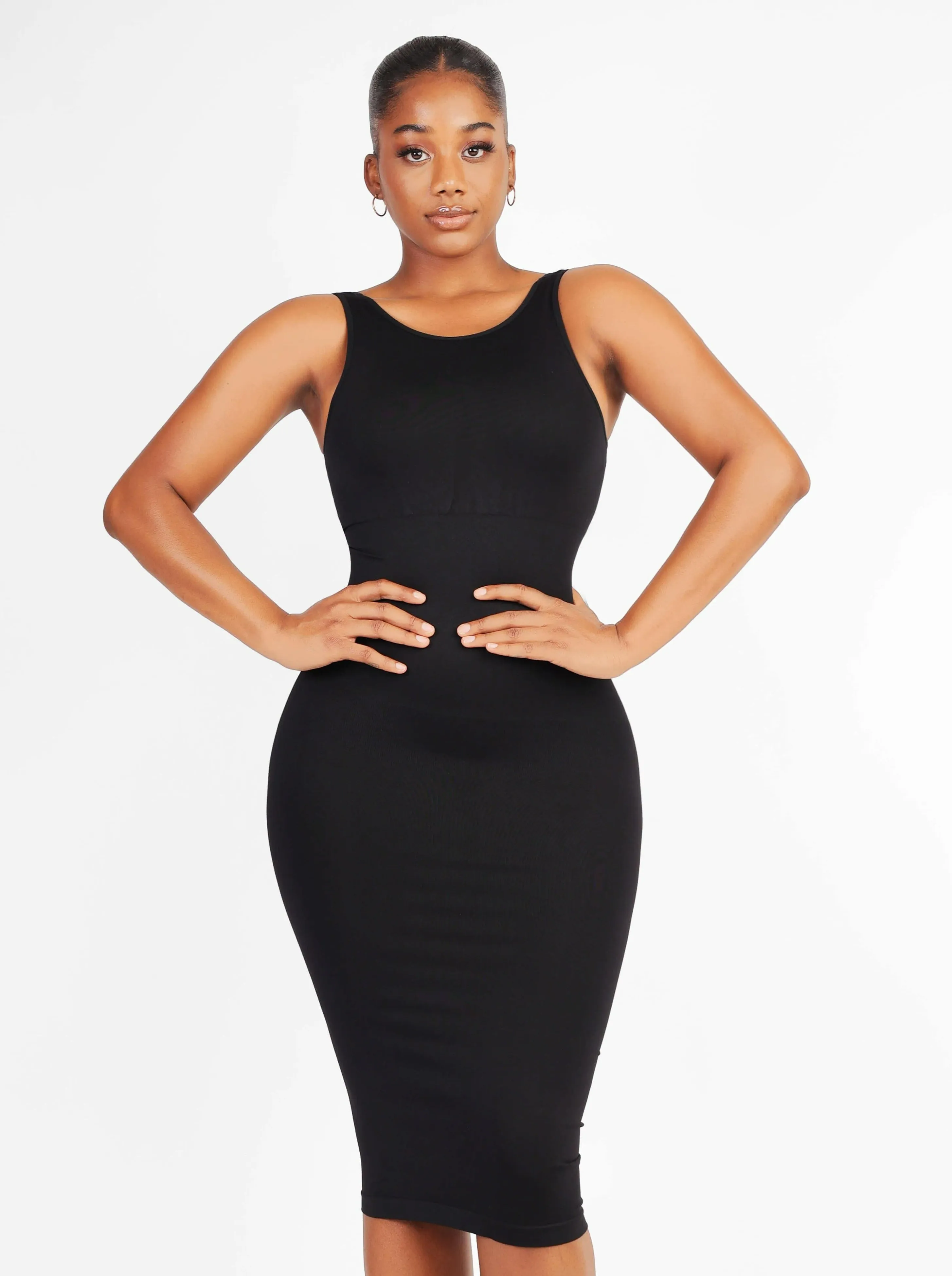 FeelinGirl Seamless Eco-friendly Large U-back Built-in Shaper Dress