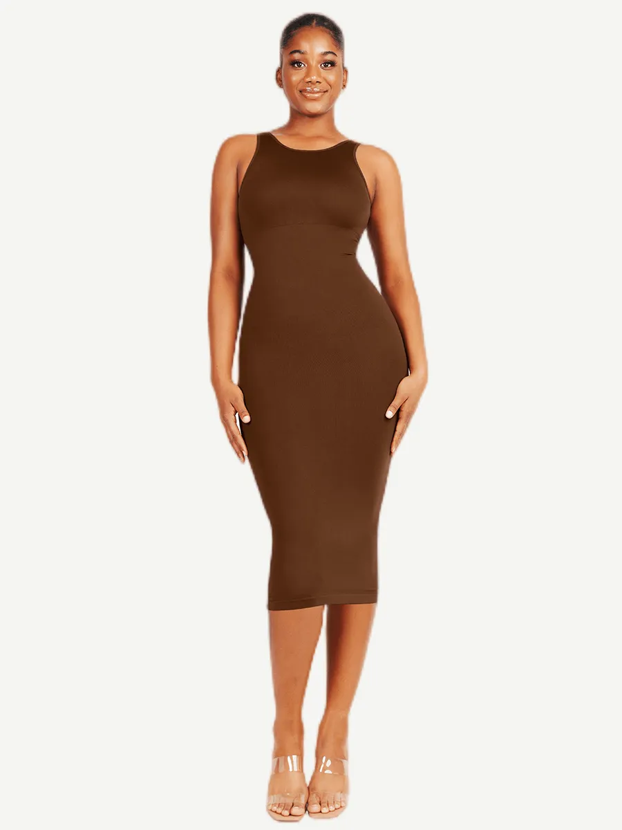 FeelinGirl Seamless Eco-friendly Large U-back Built-in Shaper Dress