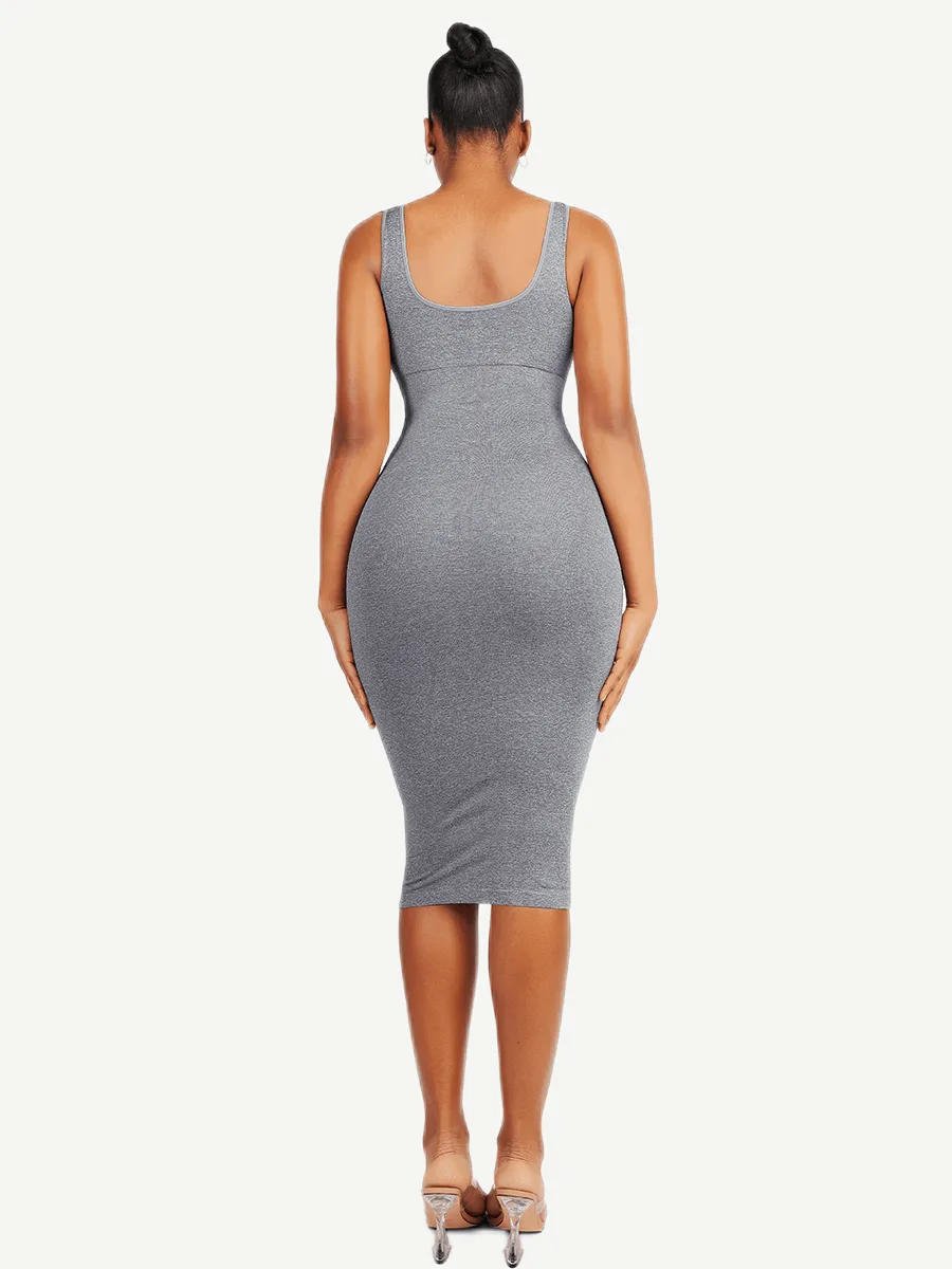 FeelinGirl Seamless Eco-friendly Large U-back Built-in Shaper Dress