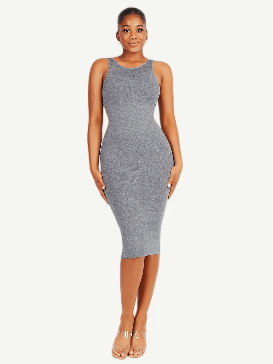 FeelinGirl Seamless Eco-friendly Large U-back Built-in Shaper Dress