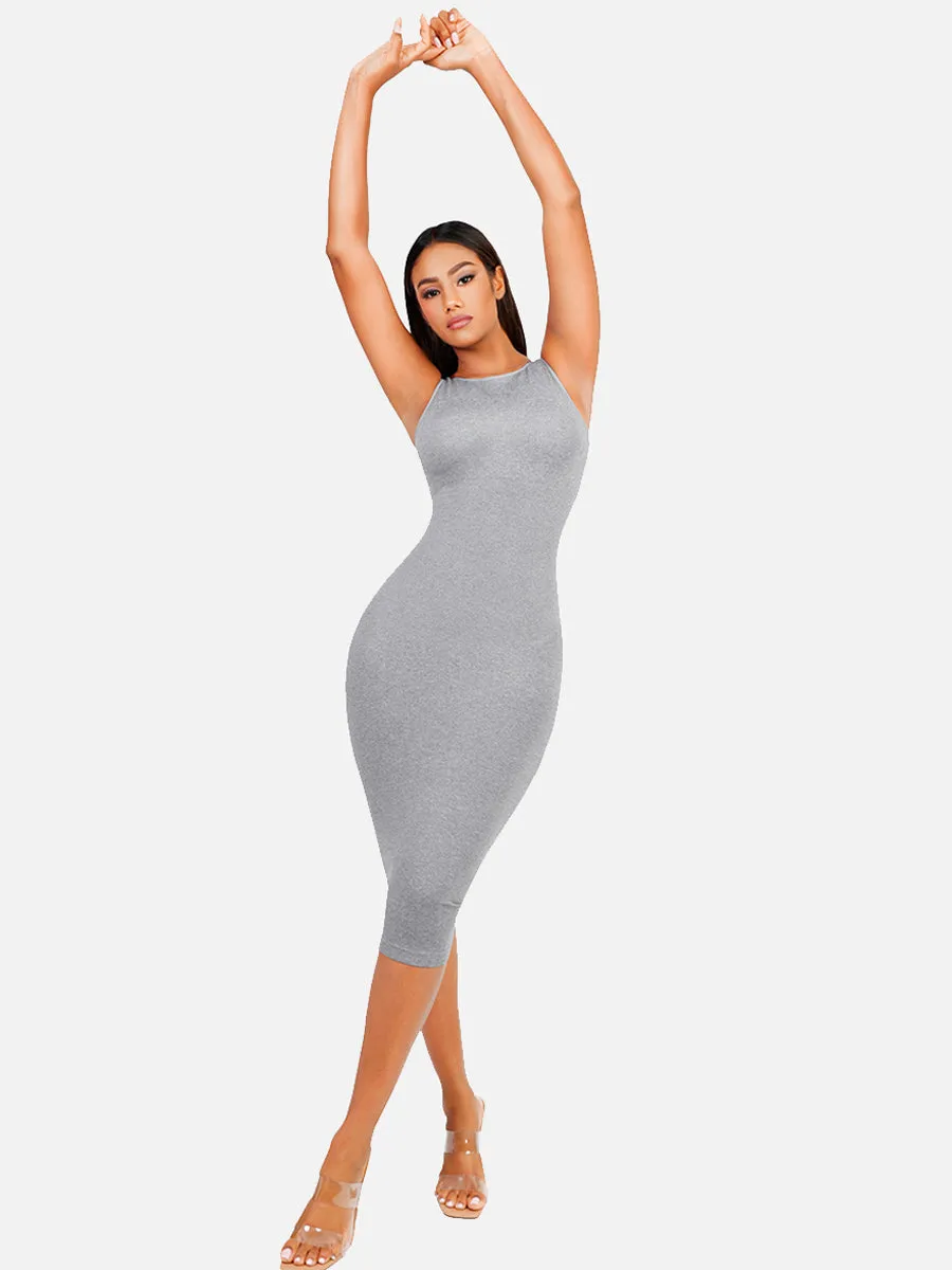 FeelinGirl Seamless Eco-friendly Large U-back Built-in Shaper Dress