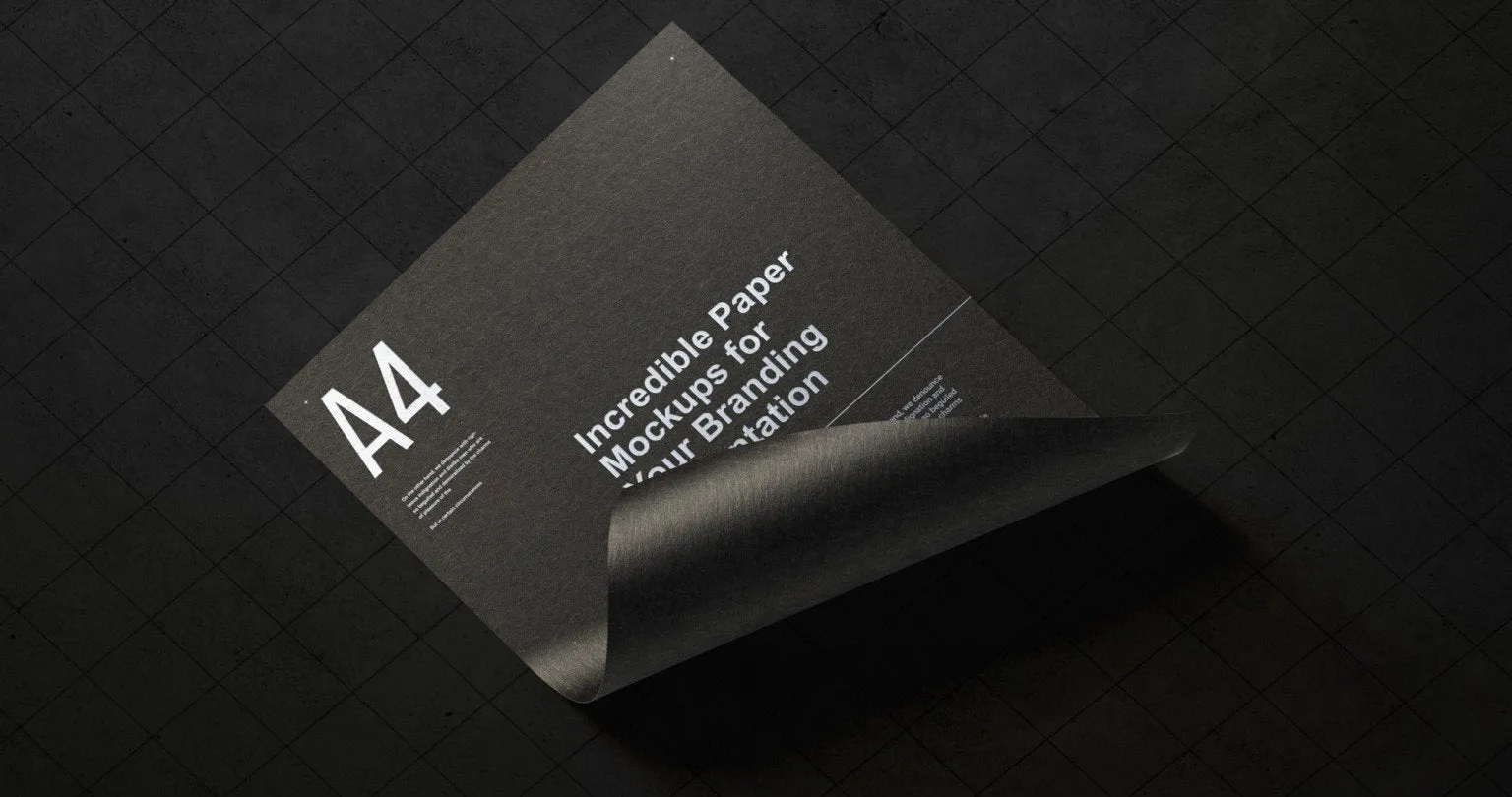 Free Professional Paper Branding Mockup