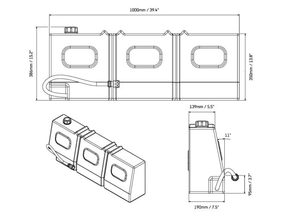 Front Runner Slanted Water Tank | 50 Litre