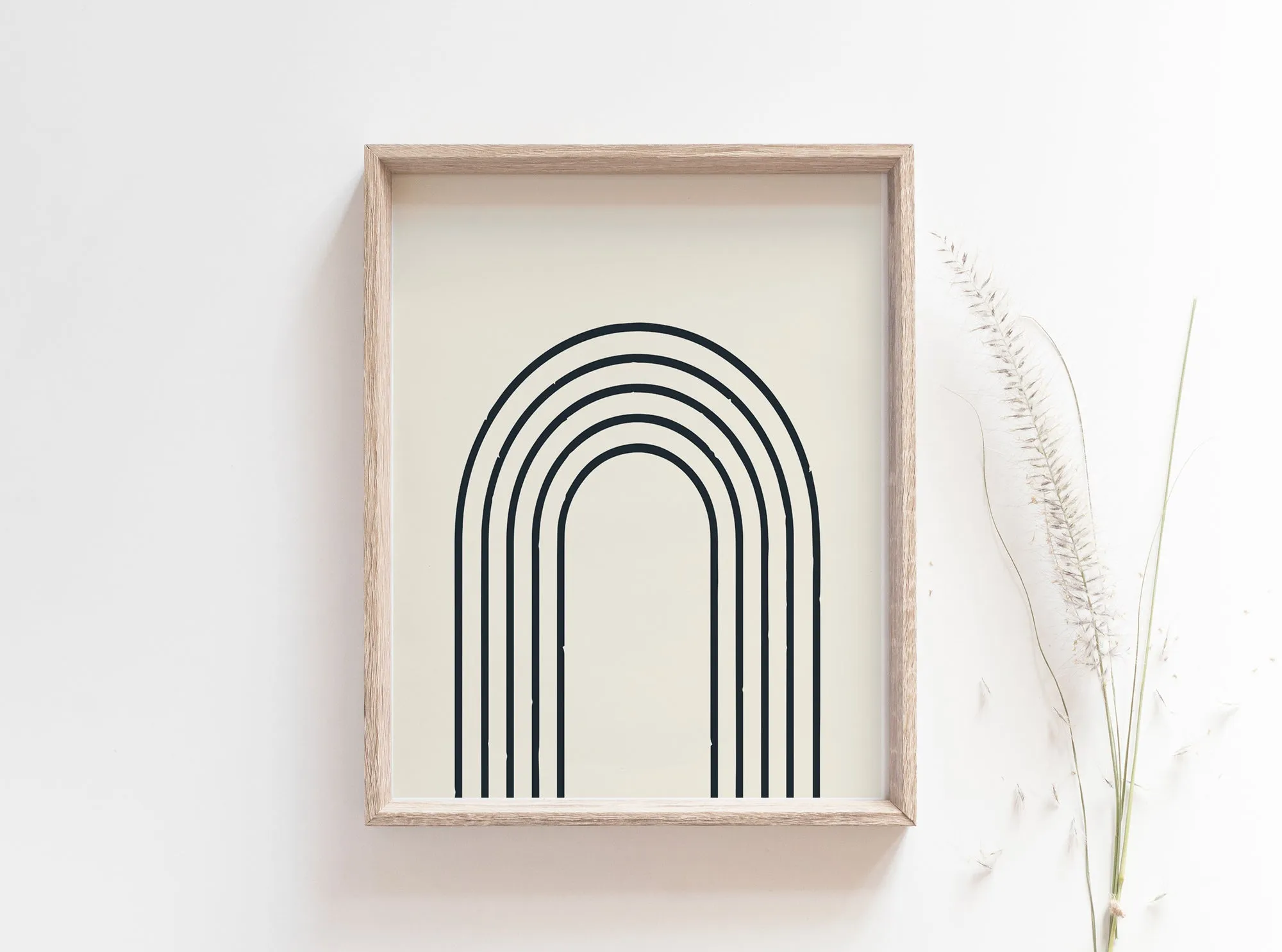 Geo Minimalist Arch Wall Print