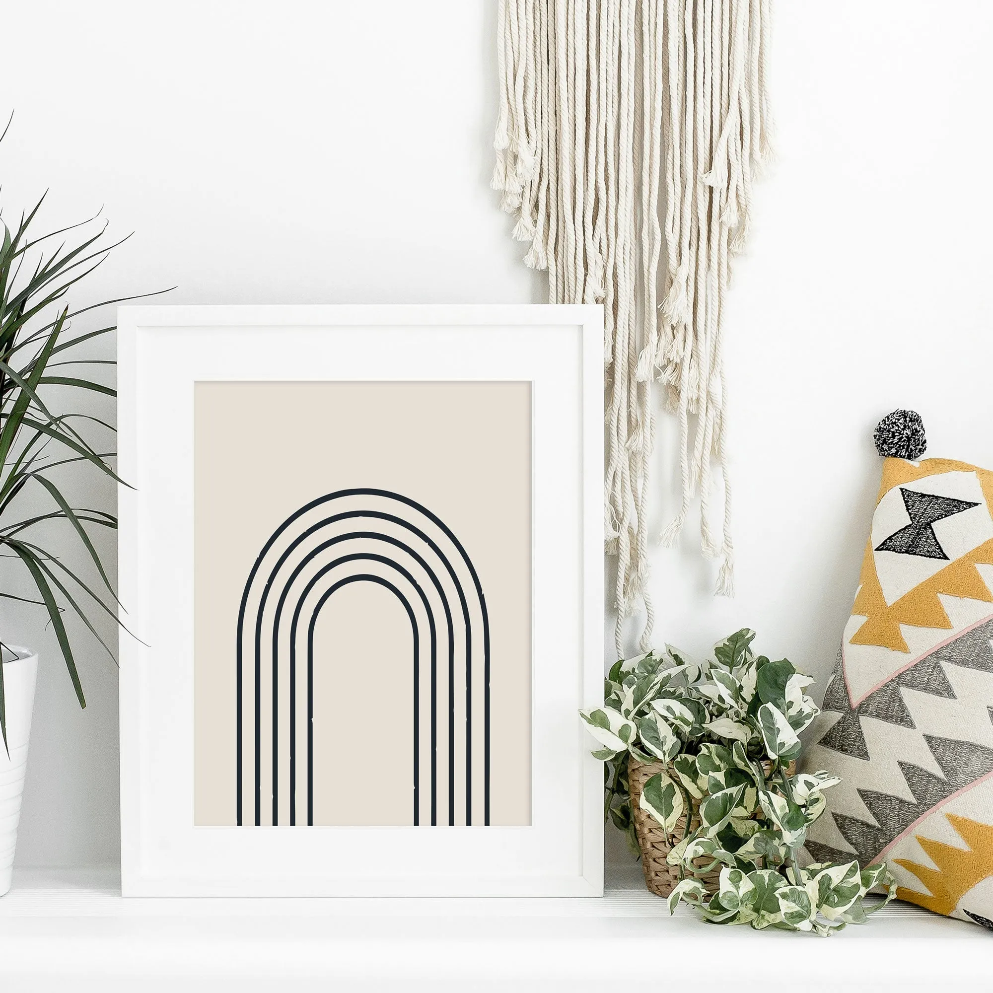 Geo Minimalist Arch Wall Print