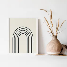 Geo Minimalist Arch Wall Print