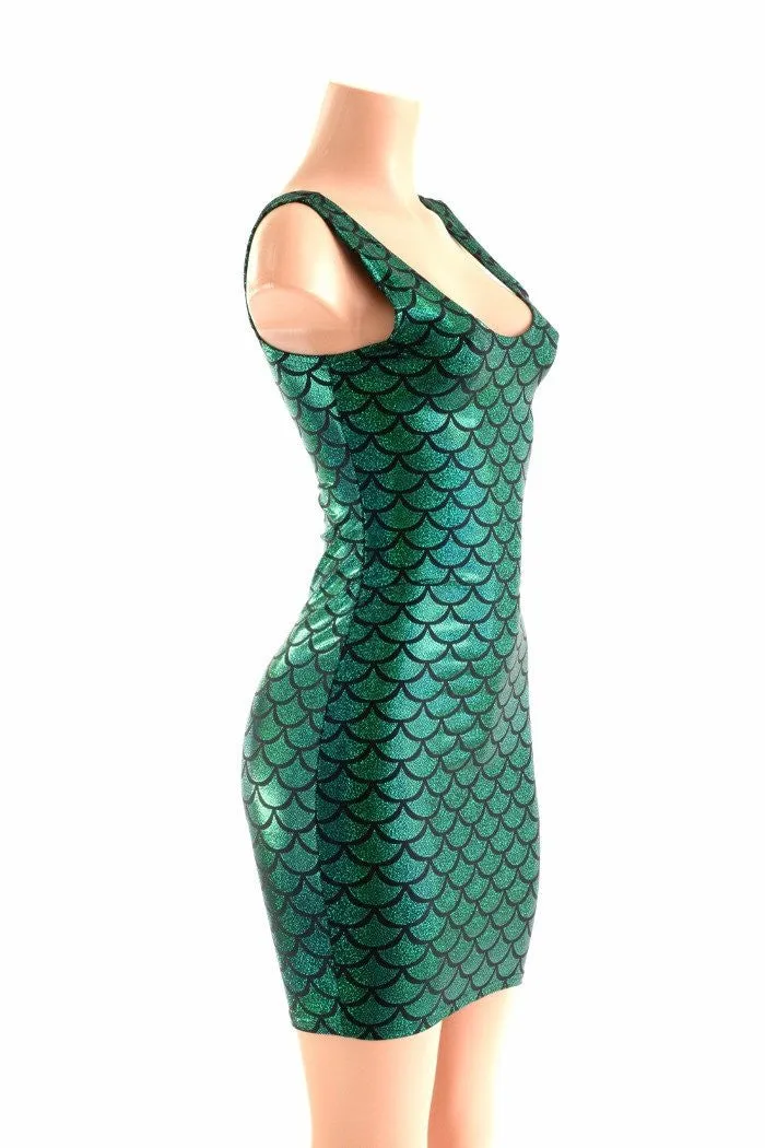 Green Dragon Scale Tank Dress