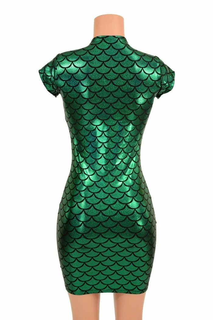 Green Mermaid Bodycon Dress