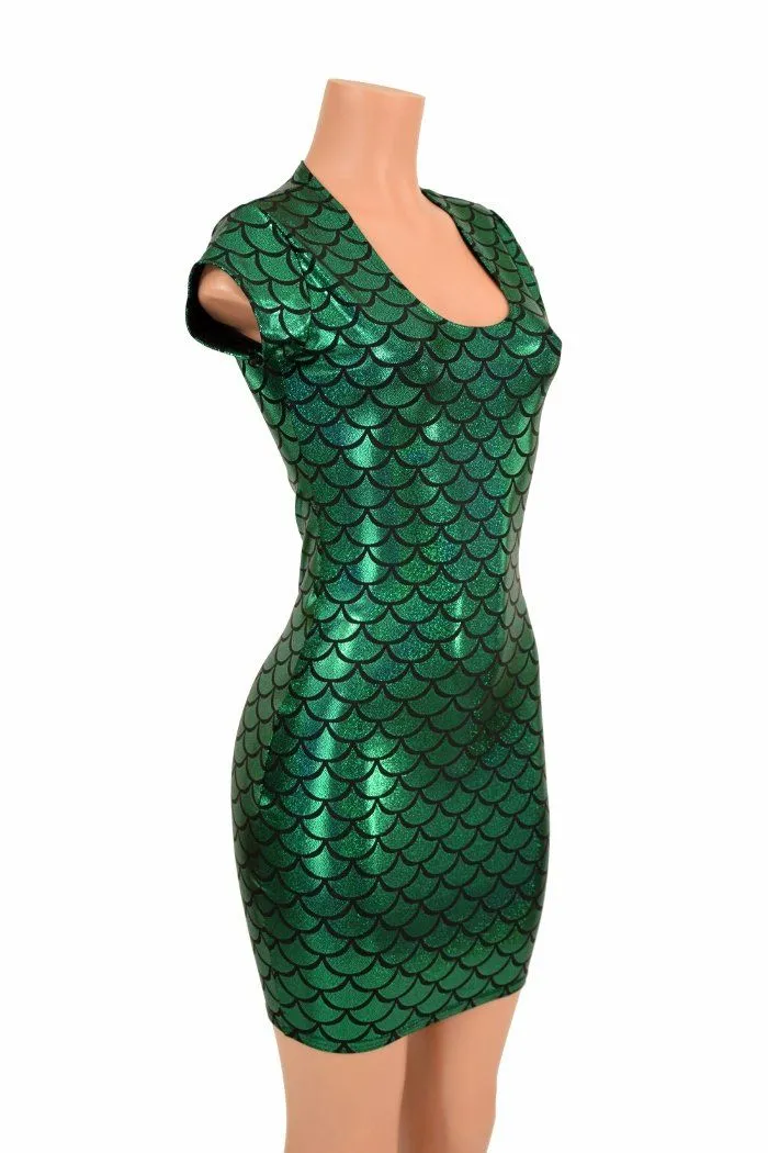 Green Mermaid Bodycon Dress