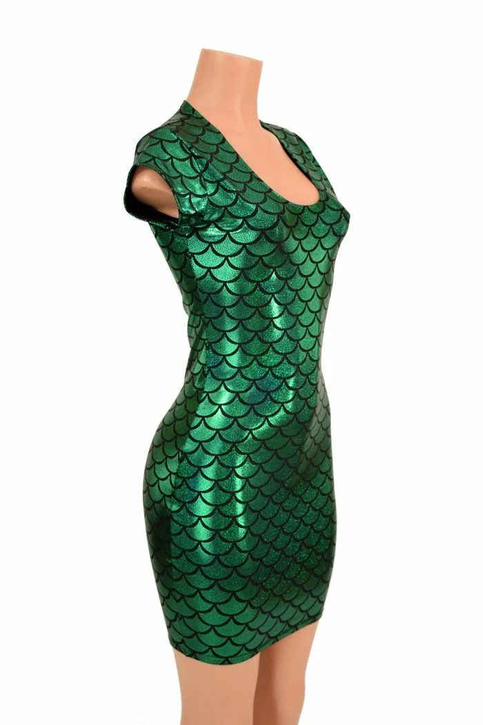 Green Mermaid Bodycon Dress