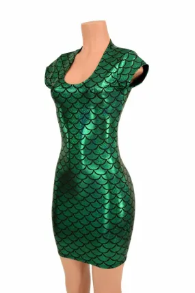 Green Mermaid Bodycon Dress