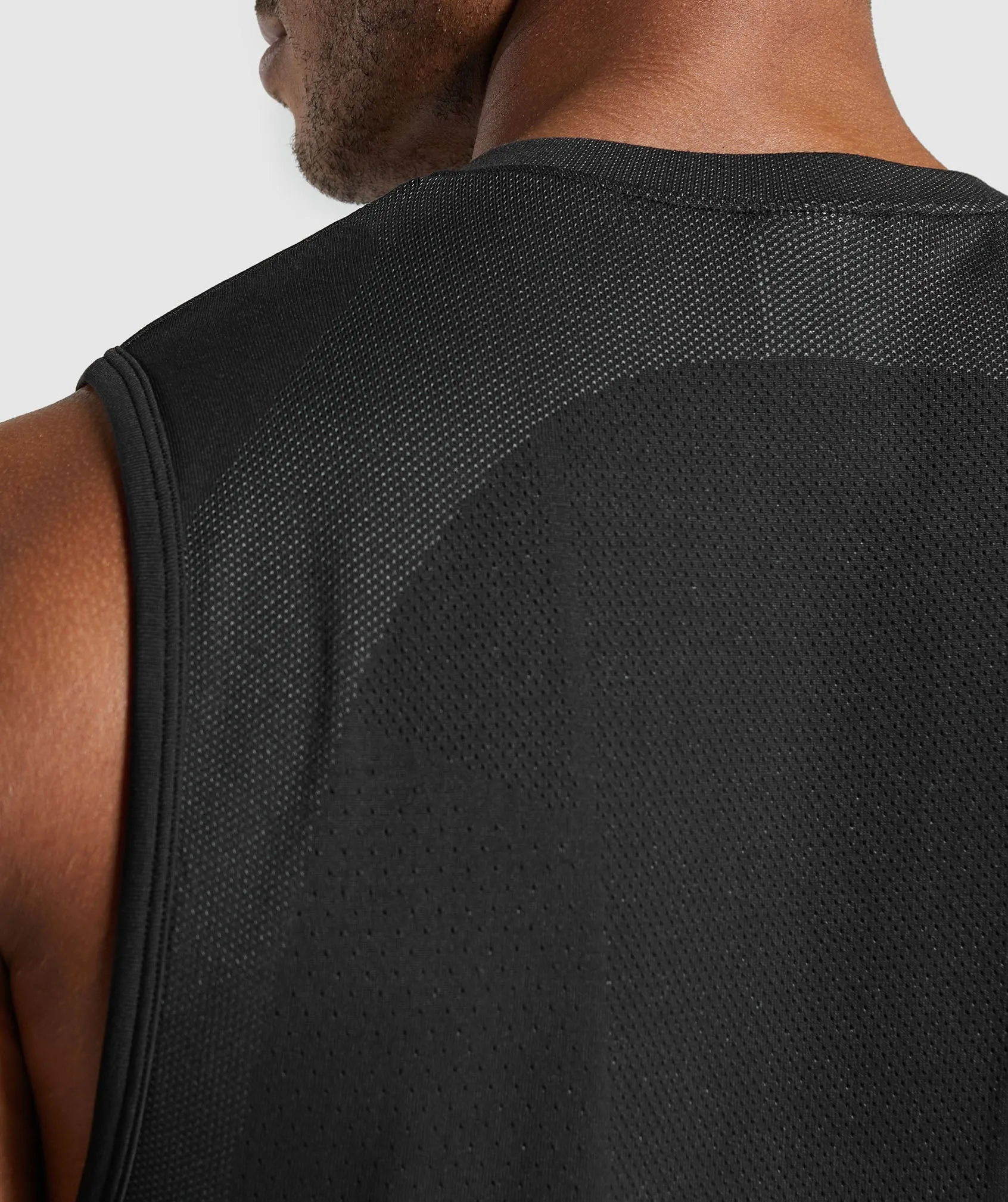 Gymshark Apex Seamless Tank - Black/Dark Grey