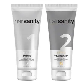 Hair Sanity Anti-Itch Shampoo (Step 1)   Anti-Dandruff Conditioner (Step 2)