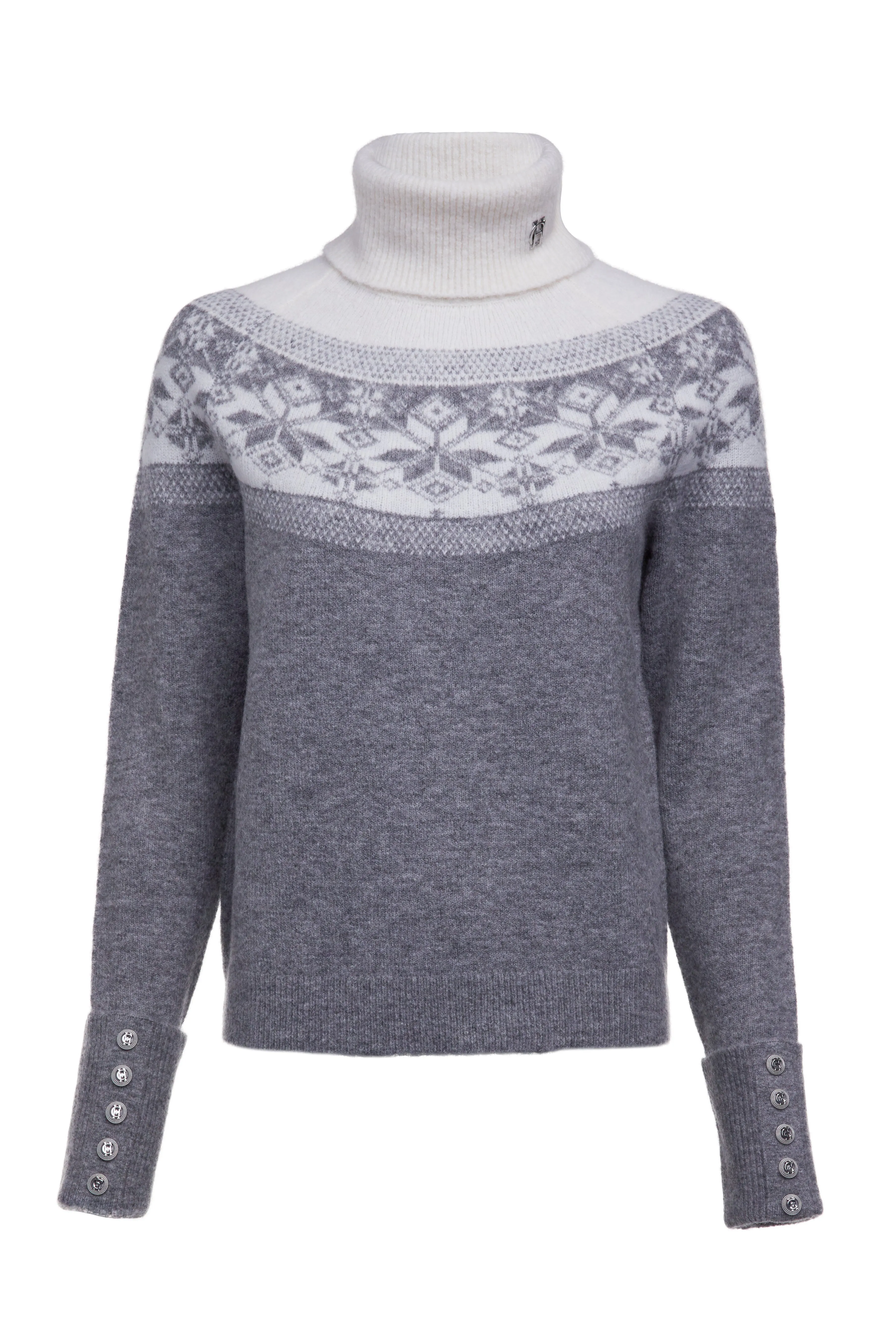 Holland Cooper Beatrice Knitwear in Dark Grey Marl