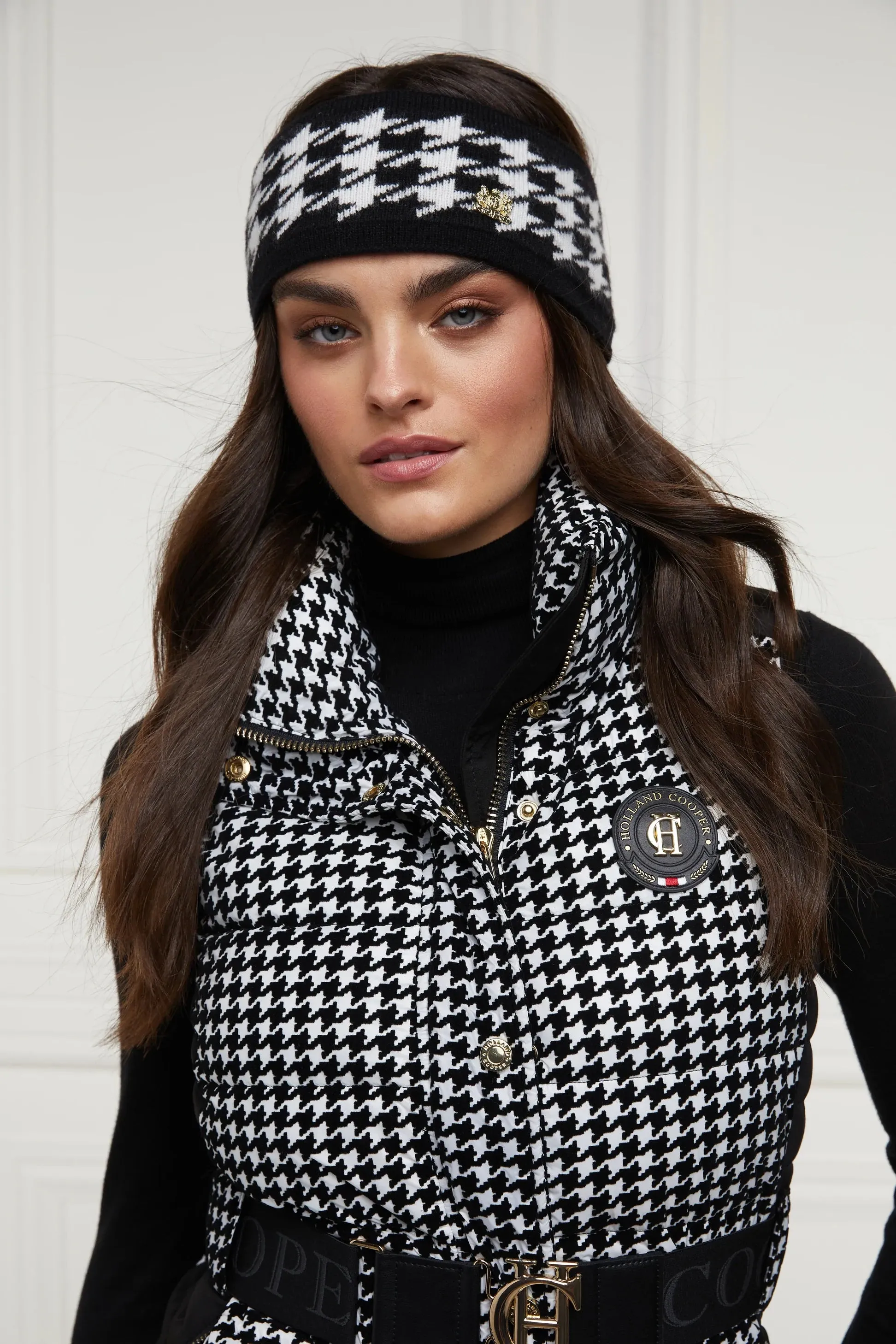 Holland Cooper Heritage Headband in Houndstooth