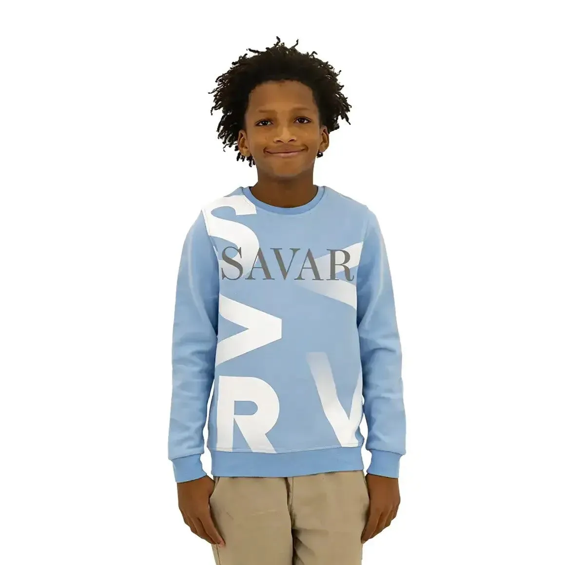 Kid's Gradient Crew Neck Sweatshirt