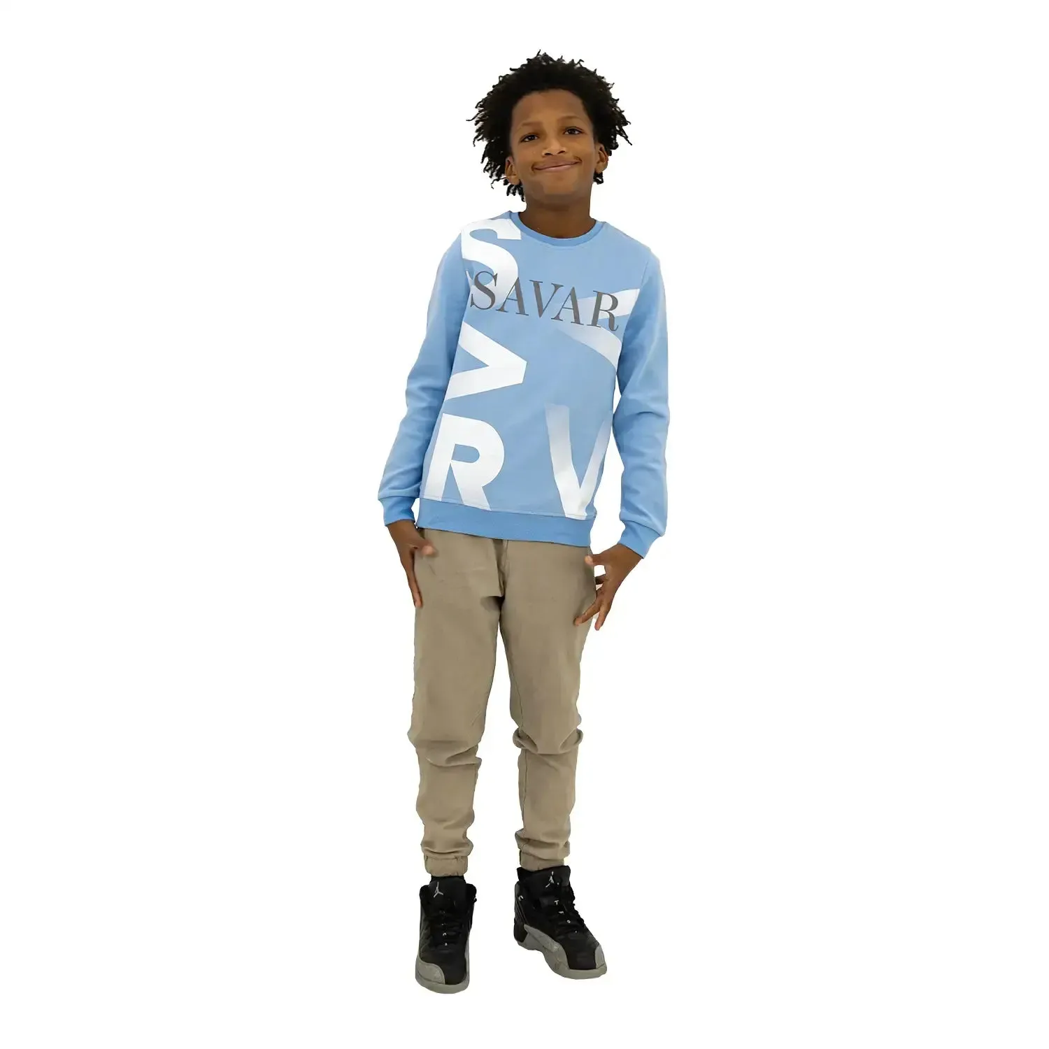 Kid's Gradient Crew Neck Sweatshirt