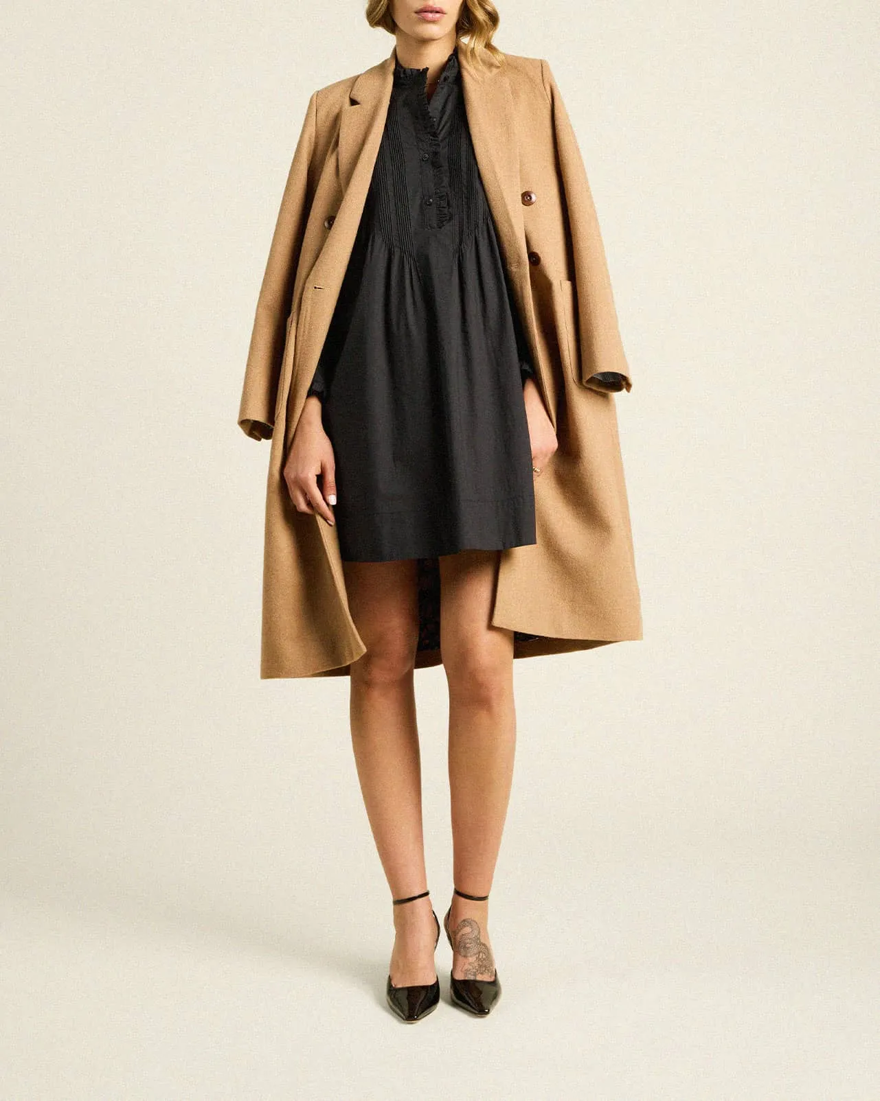 Lars Coat Camel Wool