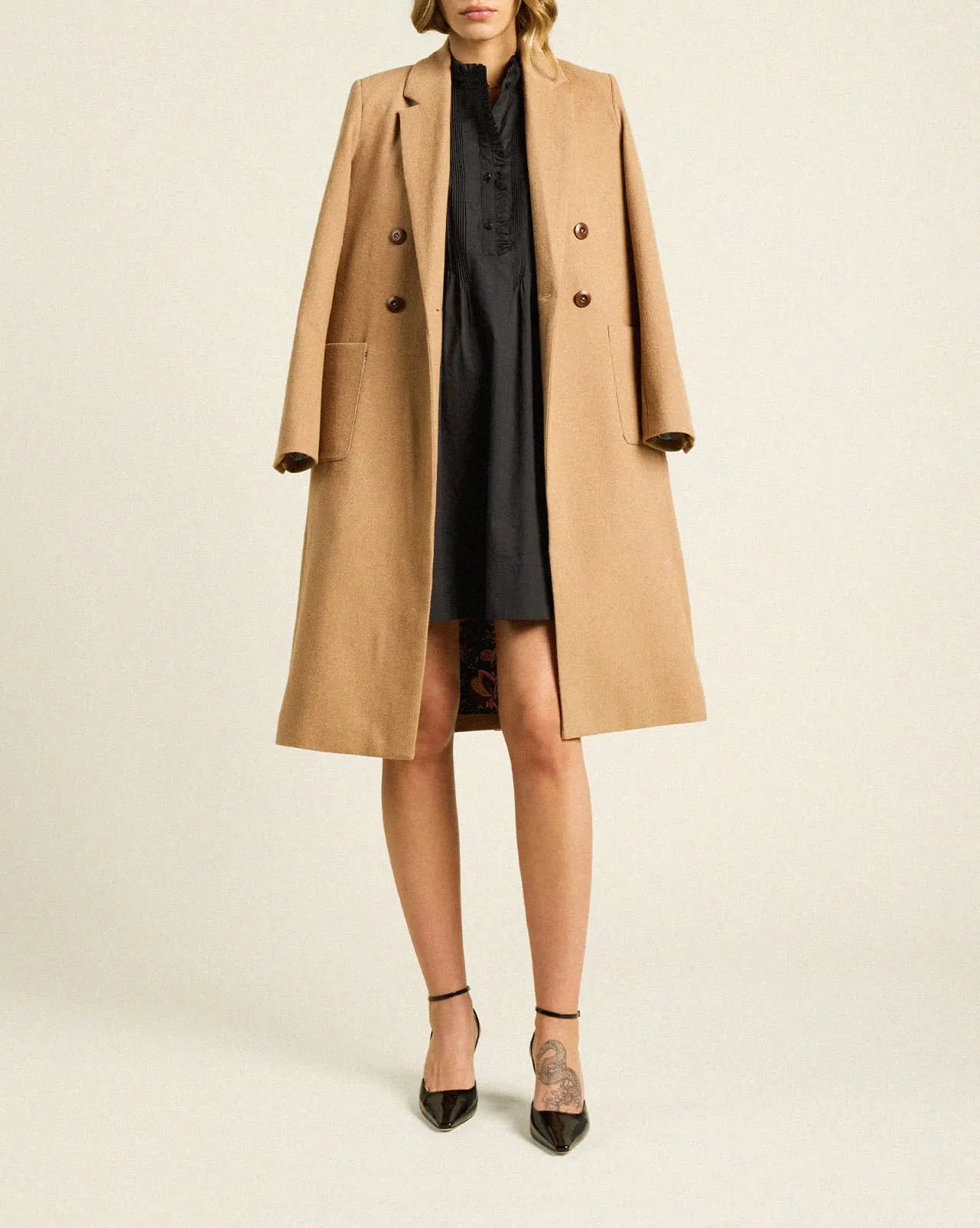 Lars Coat Camel Wool