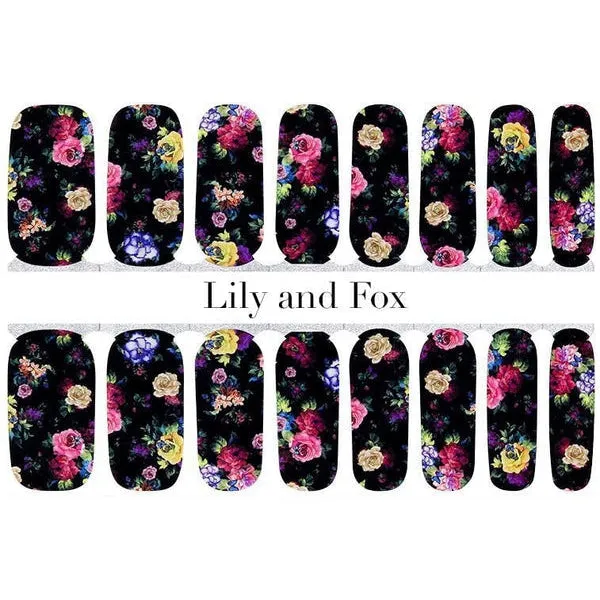 Lily And Fox - Nail Wrap - Night Garden