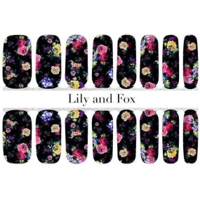 Lily And Fox - Nail Wrap - Night Garden