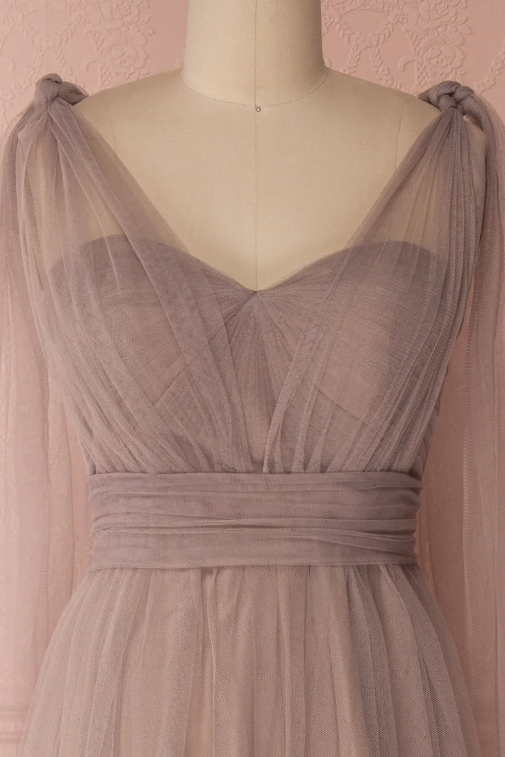 Linaya Sand | Taupe Bustier Gown