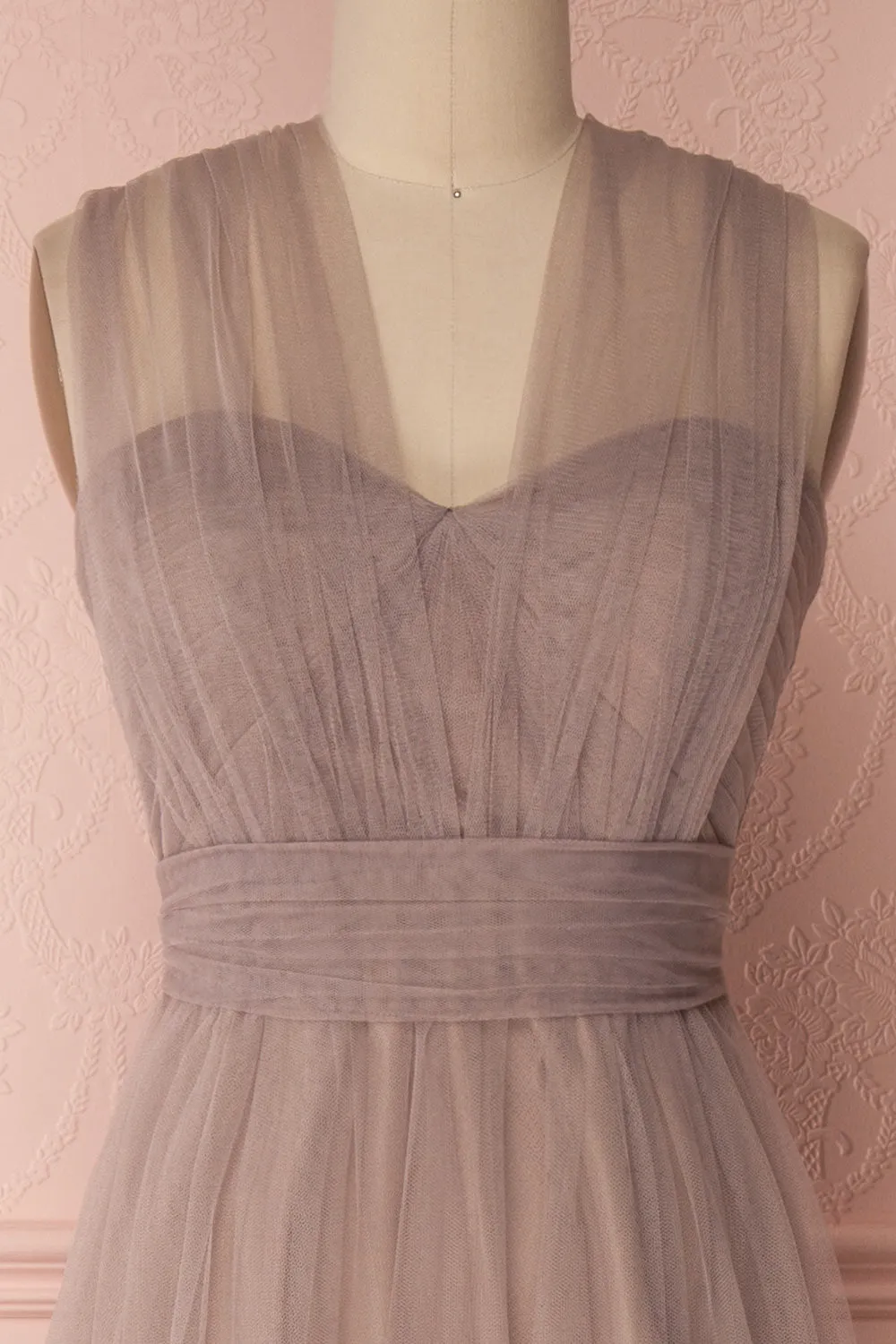 Linaya Sand | Taupe Bustier Gown