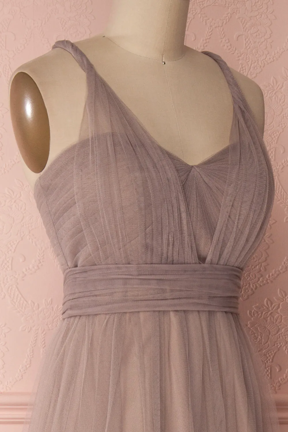 Linaya Sand | Taupe Bustier Gown