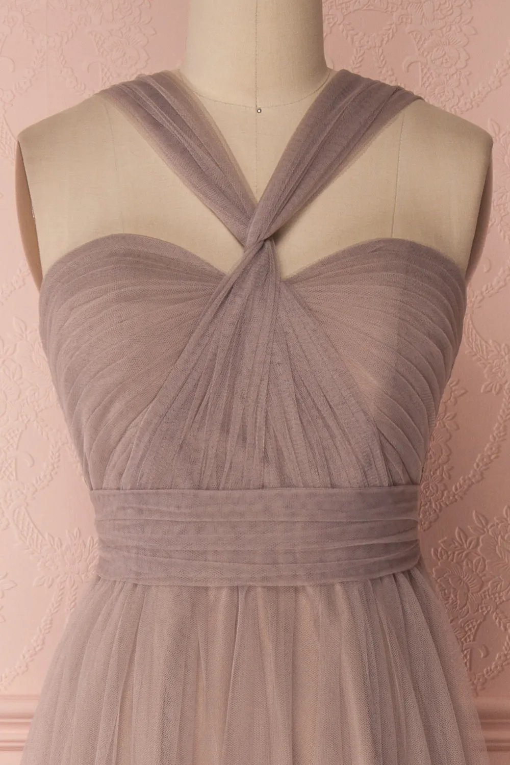 Linaya Sand | Taupe Bustier Gown