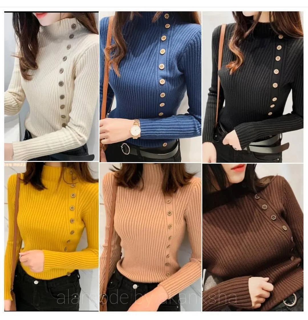 Luxury Buttoned Sweaters