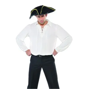 Mens Costume - Pirate Shirt Ivory