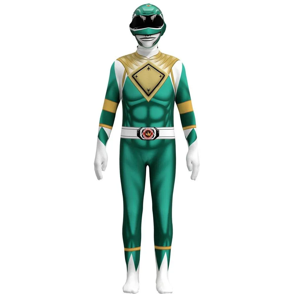 Mighty Morphin Power Rangers Costume Kids Superhero Bodysuit Halloween jumpsuits onesies