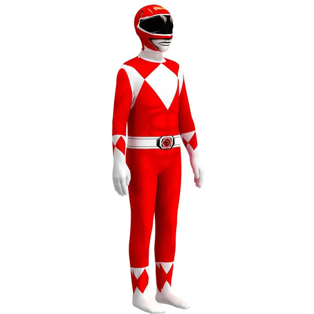 Mighty Morphin Power Rangers Costume Kids Superhero Bodysuit Halloween jumpsuits onesies