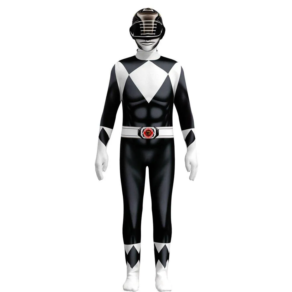 Mighty Morphin Power Rangers Costume Kids Superhero Bodysuit Halloween jumpsuits onesies